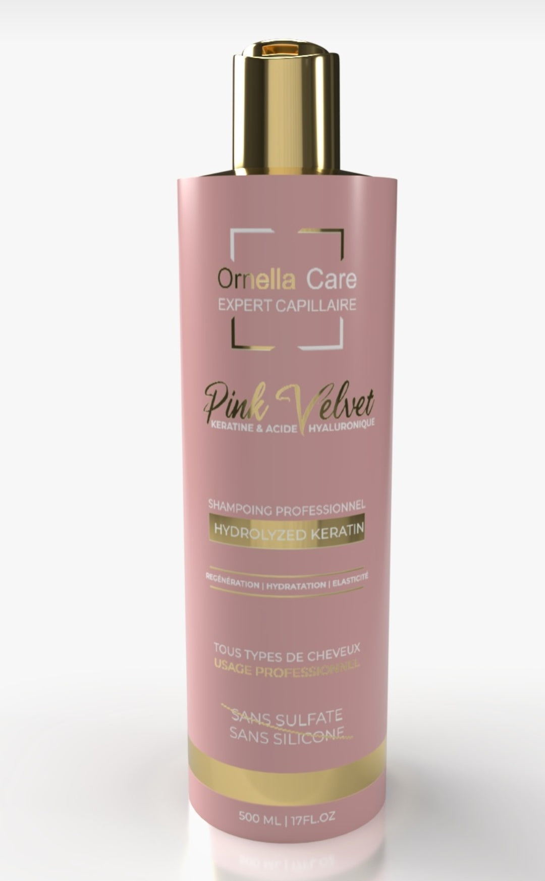 Pink Velvet - Shampoing ultra hydratant à la kératine hydrolisée